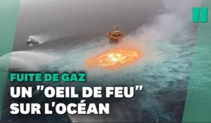 Les images surréalistes d'un gazoduc sous-marin en feu dans le Golfe du Mexique