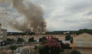 D'importants moyens déployés pour éteindre un incendie dans le massif de la Clape, près de Narbonne