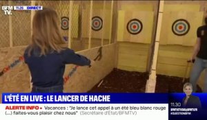 "L'été en live": le lancer de hache pour lâcher prise