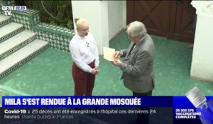 En visite à la Grande mosquée de Paris, Mila espère "l'apaisement"
