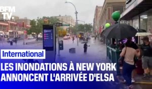 À New York, de violentes intempéries annoncent l'arrivée de la tempête Elsa