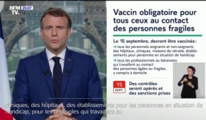 Emmanuel Macron annonce la vaccination obligatoire pour le personnel soignant dès le 15 septembre