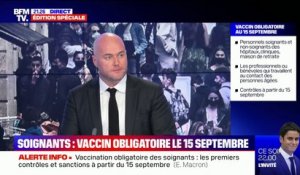 À partir du 15 septembre, les soignants non vaccinés "ne pourront plus exercer et ne seront plus payés", annonce Olivier Véran