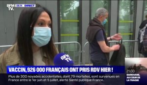 Cette habitante de Rueil-Malmaison a choisi de se présenter directement dans un centre de vaccination au lendemain de l'allocution de Macron