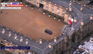 14-Juillet: Emmanuel Macron quitte l'Élysée pour se rendre sur la place de l'Étoile