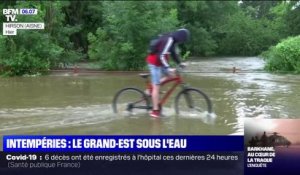 Le Nord-Est de la France sous les eaux après de fortes pluies