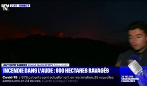 Incendie dans l'Aude: le feu n'est pas maîtrisé, il gagne en intensité
