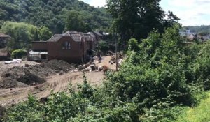 Les dégâts à Chaudfontaine après les inondations