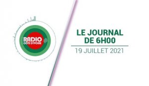 Le journal de 06h00 du 19 juillet 2021 [Radio Côte d'Ivoire]