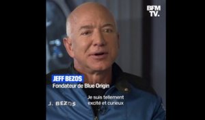 Juste avant son départ, Jeff Bezos est "excité et curieux" à l'idée d'aller dans l'espace
