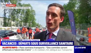 Jean-Baptiste Djebbari: "Le masque restera obligatoire tout au long de l'été" dans les transports