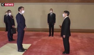 Emmanuel Macron reçu par l'empereur du Japon