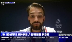 "Ça me donne énormément d'énergie", confie Romain Cannone, première médaille d'or française aux JO de Tokyo, après le soutien qu'il a reçu
