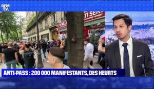 Anti-pass : 200 000 manifestants, des heurts - 01/08