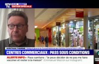 Pour Gontran Thuring, le pass sanitaire dans certains centres commerciaux est "une mesure très difficilement applicable"