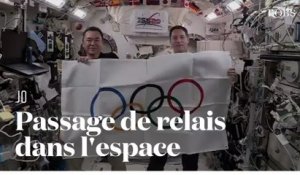 Les JO de Tokyo finis, l'astronaute Hoshide passe le relais olympique à Pesquet à bord de l'ISS