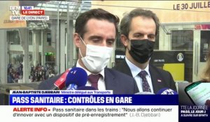 Jean-Baptiste Djebbari sur l'extension du pass sanitaire: "Il y aura aussi des contrôles à bord des trains et à l'arrivée"