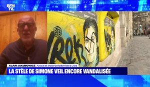 La stèle de Simone Veil encore vandalisée - 14/08