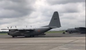 Départ des avions militaires belges vers l'Afghanistan.