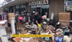 USA - Les inondations "catastrophiques" dans le Tennessee ont fait au moins 21 morts et des dizaines de disparus selon les autorités