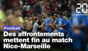 OGC Nice - OM: Le match interrompu après des affrontements sur le terrain