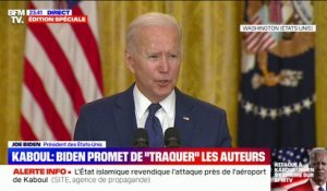 Joe Biden: "Les commandants qui travaillent sur le terrain ont confirmé qu'il n'y avait pas de collusion entre les talibans et Daesh pour perpétrer l'attentat" à Kaboul