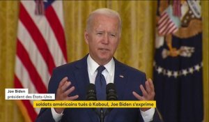 La déclaration de Joe Biden après les attaques meurtrières à Kaboul