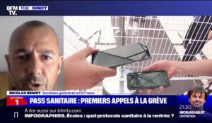 Pass sanitaire: Nicolas Benoit (CGT Isère) explique les raisons de la grève des bibliothécaires à Grenoble