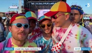 Marseille : le port du masque non respecté lors d'un festival sur la plage