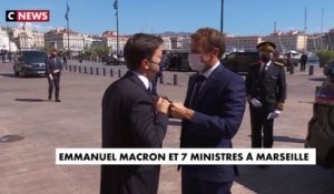 Emmanuel Macron est arrivé à Marseille