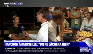 Nasser, habitant de la cité Bassens à Marseille: "On est aux petits soins avec nous depuis ce matin alors que ça fait des années qu'on a été oubliés"