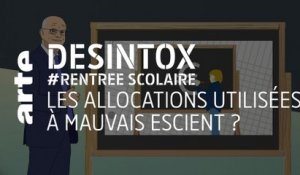 RENTREE SCOLAIRE :  Les allocations utilisées à mauvais escient ?  | 01/09/2021 | Désintox | ARTE