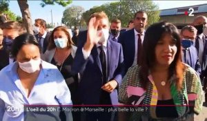 L'ŒIL DU 20H. Marseille : les dessous d'un coup de balai dans la cité visitée par Emmanuel Macron