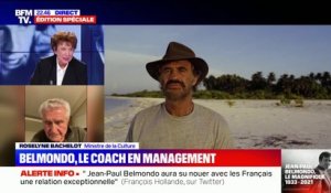 Roselyne Bachelot à propos de Jean-Paul Belmondo: "C'est un vrai professionnel, (...) il ne faut pas se tromper sur l'apparente facilité qu'il dégage"