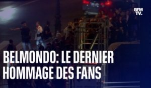 Les fans de Jean-Paul Belmondo lui rendent hommage toute la nuit aux Invalides