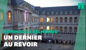 Hommage à Belmondo: la foule impressionnante des anonymes aux Invalides