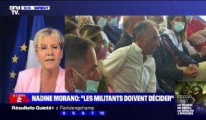 Nadine Morano "ne croit pas en l'hypothèse" d'un second tour Emmanuel Macron - Éric Zemmour à la présidentielle