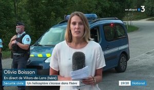 Isère : enquête ouverte après le crash d'un hélicoptère de la sécurité civile