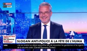 Slogan anti-police à la Fête de l'Humanité - David Guiraud, porte parole de la France Insoumise refuse de condamner : "Un rappeur à le droit de dire son amour ou on désamour de la police !"