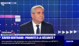 Xavier Bertrand dit "ne partager en rien la politique de sécurité d'Emmanuel Macron"