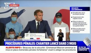 Emmanuel Macron annonce une Loi de programmation pour les sécurités intérieures pour "penser la police de 2030"