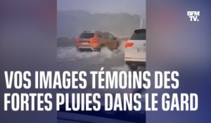 Orages et inondations: vos images témoins dans le Gard, placé en vigilance rouge