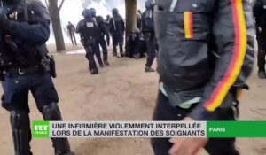 Manifestation des soignants  une infirmière violemment interpellée à Paris