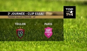 TOP 14 - Essai de Thomas Salles (RCT) - RC Toulon - Stade Français - J03 - Saison 2021/2022