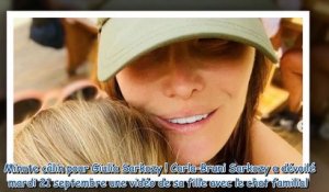 Carla Bruni partage une vidéo craquante de sa fille Giulia en pleine calinothérapie avec son chat