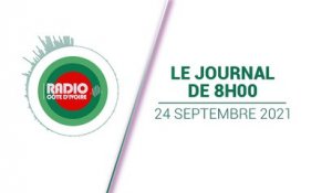 Journal 08h00 du 24 septembre 2021 [Radio Côte d'Ivoire]