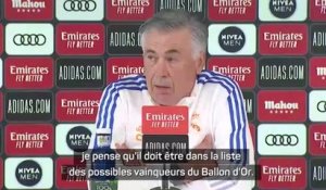 Real - Pour Ancelotti, Benzema mérite le Ballon d'Or
