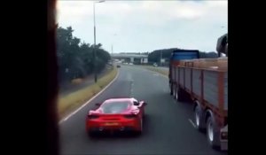 Au volant de sa Ferrari il nous montre comment on peut semer une voiture de police