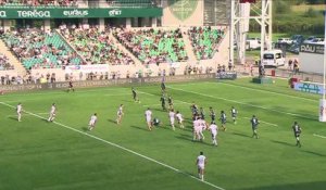 TOP 14 - Essai de Arthur VINCENT (MHR) - Section Paloise - Montpellier Hérault - J04 - Saison 2021/2022