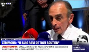 Éric Zemmour: "Je suis ravi de tout soutien"